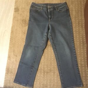 TALBOTS Curvy Cropped Jeans, 10